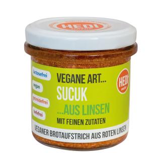 Vegane Art Sucuk aus roten Linsen