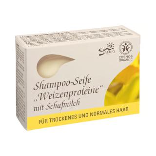Shampoo-Seife Weizenproteine mit Schafmilch