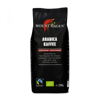 Röstkaffee ganze Bohne entkoffeiniert, 250g