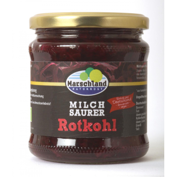 milchsaurer Rotkohl, fermentiert, 350g