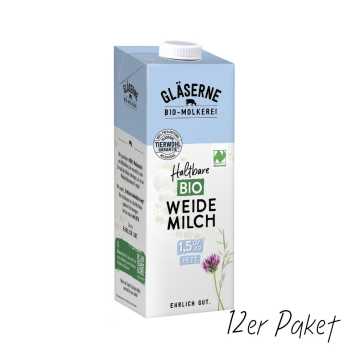 12er Paket H-Weidemilch 1,5%, Tetra