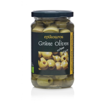 Oliven grün ohne Stein 315g Glas