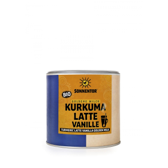 Kurkuma Latte Vanille Dose, Goldene Milch